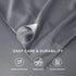 Bedsure Queen Size Cooling Pillow Cases Set of 2, Dark Grey, Rayon Derived from Bamboo, 20x30 Inches, Envelope Closure
