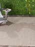SAFAVIEH Courtyard Collection 2'7" x 5' Indoor-Outdoor Area Rug | Beige / Beige CY8520 | Waterproof Easy-Cleaning
