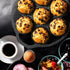 Commercial CHEF Cast Iron Biscuit Pan - Pre-seasoned Cookware for Muffins & Scones