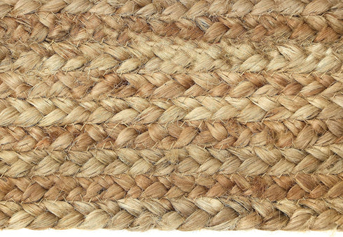 The Home Talk Jute Accent Indoor Rug 2'x3' Eco-Friendly Handcrafted Rustic or Boho Style Floormat
