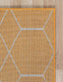 Unique Loom Trellis Frieze Collection Area Rug - Geometric Design (2' x 3' 1", Orange/Ivory)