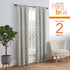 PAIRS TO GO Brockwell Decorative Window Treatment Rod Pocket Curtains, 28" x 63", Charcoal