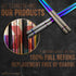 Reusable Chopsticks, Extra Long 9", 5 Pairs per Pack, Food-Safe Stainless Steel, Holographic Design