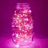 6 20 Hometown Evolution, Inc. Pink Fairy Lights - Battery Operated - Foot Pink LED Micro Lights on Copper Wire