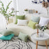 Home Brilliant Euro Sham Super Soft Striped Corduroy Velvet Decorative Throw Pillow Cover, 26x26 inch