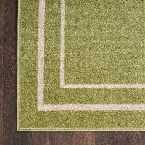 2'2" 7'6" (8' Nourison Home Nourison Essentials Green Ivory x Area Rug - Easy Clean, Non Shedding, Bed Room, Living