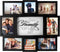 Malden International Designs The Love of a Family Dimensional Collage Picture Frame, Black, 8 Options, 6-4x6 & 2-4x4