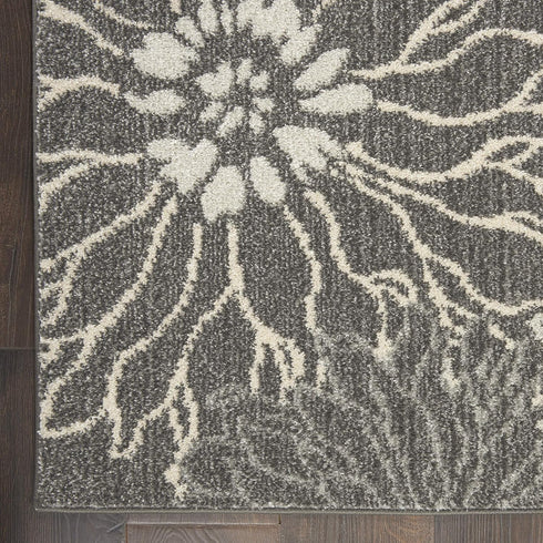1'10" 6' (6' Nourison Home Passion Charcoal Blue x Area Rug - Easy Clean, Non Shedding, Bed Room, Living Room, Dining