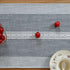 13x48inch Farmhouse Braided Striped Table Runner Rustic Embroidery Coffee Table Runners for Decorations Weddings