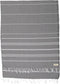 Bersuse Towels Anatolia XL Beach Blanket Throw Blanket, 100% Cotton, 61x82 Inches, Anthracite