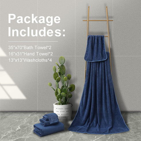 8 Set 2 2 4 Smuge Ultra Soft Piece Textured Bath Towel for Bathroom Shower Pool, Kitchen, Quick Dry, Lightweight Highly