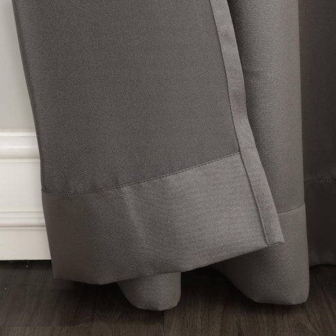 Sun Zero Barrow Grommet Curtain Single Panel, Energy Efficient