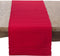 SAROLIFESTYLE Classic Ribbed Texture Design Cotton Table Runner - 12" x 72", Red