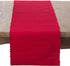 SAROLIFESTYLE Classic Ribbed Texture Design Cotton Table Runner - 12" x 72", Red