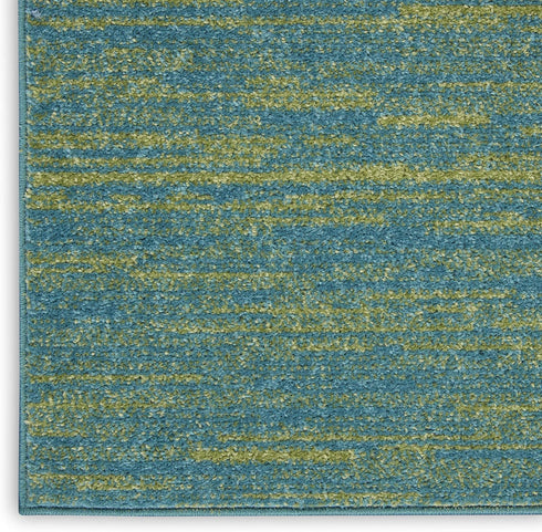 2'2" 7'6" (8' Nourison Home Nourison Essentials Blue Green x Area Rug - Easy Clean, Non Shedding, Bed Room, Living