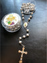 YRP Teens 12 pcs White Scented Wooden Rosaries for First Communion Party Favors Recuerdos Rosario