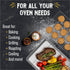Checkered Chef Baking Sheets for Oven, Quarter Sheet Pan with Stainless Steel Wire Rack, Easy Clean Cookie Sheets,