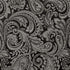 Madison Park Aubrey Jacquard Rod Pocket Valance, Classic Silk Paisley, 50X18", Black
