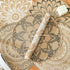 CcHhyyt Set 6 of Boho PVC Round Placemats for Dining Table Mandala Table Mats Washable Heat Resistant Placemats Retro