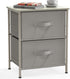 Simple Houseware 2 Tier Night Stands Dresser for Bedroom Organizer Drawer Storage