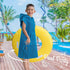 SUN CUBE Kids Changing Robe Surf Poncho, Kids Beach Towels for Teens, Microfiber Hooded Wearable Swim Towel Boys Girls