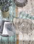 Saro Lifestyle Modern Embroidered Design Table Runner, Natural, 16" x 70"