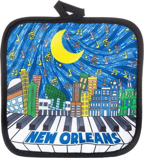 New Orleans Music Mosaic Souvenir Pot Holder