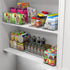 Simple Houseware Clear Storage Bins Organizer for Freezer/Fridge/Pantry, 12'' x 6.2'' x 3.4'', 4 Packs