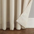 No. 918 Amalfi Linen Blend Textured Semi-Sheer Curtain Panel - 54" x 84", Ivory, Rod Pocket Design