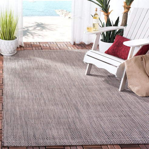 SAFAVIEH Courtyard Collection 2' x 3'7' Natural / Cream CY8022 Indoor/ Outdoor Patio Backyard Mudroom Accent Rug by Safavieh