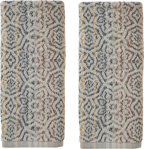 SKL Home Rhapsody Hand Towel, 2-Pack, Spice