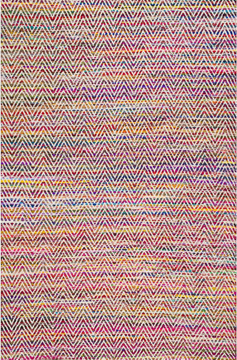 nuLOOM Rochell Hand Woven Chevron Accent Rug, 2x3, Magenta