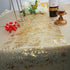 2 11"x108", Snowkingdom Pieces Gold Table Runner, Sequin Glitter Foil Metallic Thin Mesh Runner Roll Gold Table