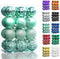 Lulu Home Christmas Ball Ornaments, 24 Ct 2.36" Pre-Strung Hanging Decorations, Shatterproof Plastic Balls (Light Green)