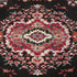 Home Dynamix Premium Sakarya Traditional Medallion Area Rug, Black, 21"x35"