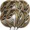 KatchOn Big Black and Gold Marble Balloons, 22 Inch, Pack of 6 for Golden Anniversary, Birthday Decor