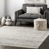 nuLOOM Abstract Tribal Accent Rug, 2' x 3', Grey, Machine Washable Rectangular Rug