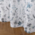Set 3 Set 36 inch Fragrantex Blue and Grey Floral Sheer Kitchen Curtains and Valances for Cafe Piece Watercolor Flower