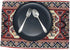 DaDa Bedding Majestic Red Kilim Rug Placemats - Set of 4 Cotton Kitchen Mats, Royal Persian Design - 13” x 19”