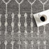 2x6 nuLOOM Moroccan Blythe Area Rug, Dark Grey, Faded Bohemian Design, Stain Resistant, For Bedroom, Dining Room
