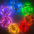 6 20 Hometown Evolution, Inc. Purple Fairy Lights - Battery Operated - Foot Purple LED Micro Lights on Copper Wire