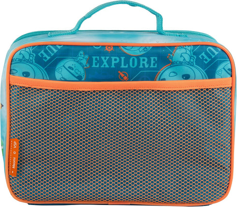 OCTONAUTS Insulated Lunch Sleeve, Reusable School Lunch Box for Kids, Heavy Duty Tote Bag, Blue Underwater Pod