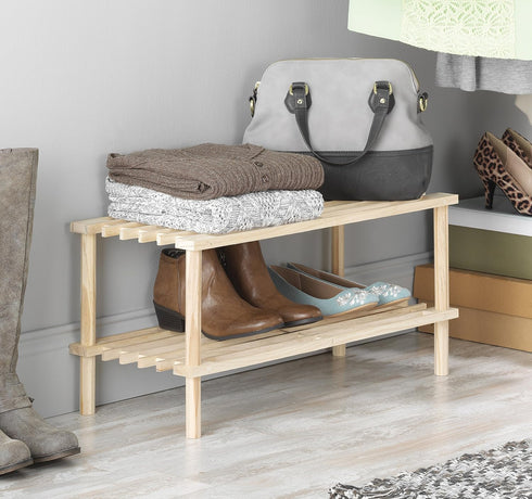 2 (6026-3562) Whitmor Tier Wood Household Shelves
