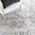 2' 4', (ASN705A) SAFAVIEH Aston Collection Accent Rug - x Ivory & Grey, Modern Abstract Design, Non-Shedding & Easy