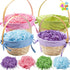 JOYIN 4 Pcs Easter Bamboo Baskets Gift Woven Baskets with Handles and