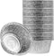 Plasticpro 4.5'' Round Tin Foil Pans, Disposable Aluminum, Freezer & Oven Safe, Pack of 50