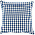 DII Decorative Square Throw Pillow Cover Collection, 18x18, Navy Gingham, 4 Piece