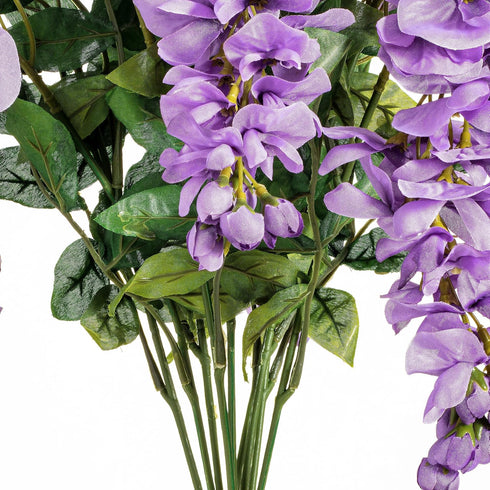 Vickerman Everyday Artificial Lavender Wisteria Bush - 19" Long - Sophisticated Faux Flowers with Lifelike Appearance