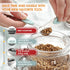 Spring Chef Stainless Steel Magnetic Measuring Spoons Set - 8 Nesting Metal Teaspoon & Tablespoon Kitchen Gadgets in