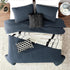 Set 3 90x90 inches ROARINGWILD Navy Blue Queen Size Quilt Bedding with Pillow Shams, Lightweight Soft Bedspread